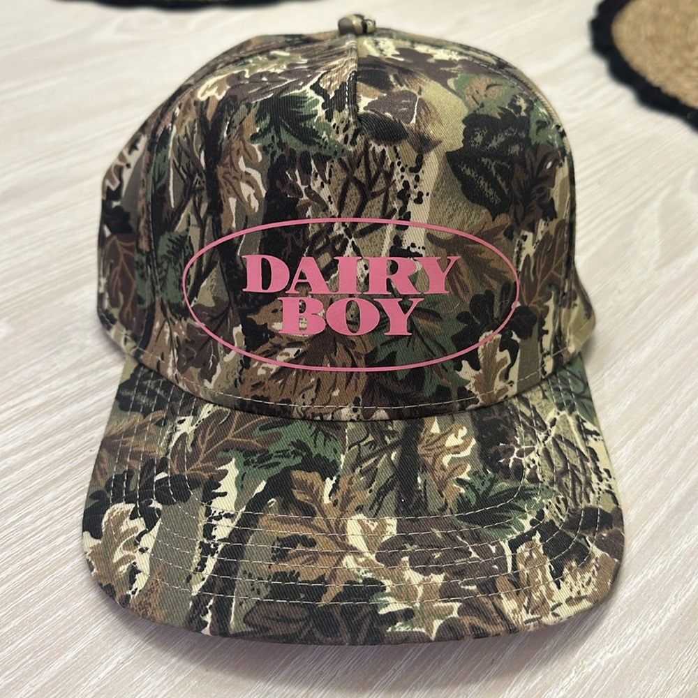 Dairy boy trucker hat